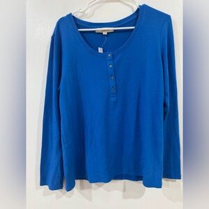 LOFT Vibrant Blue Knit Top